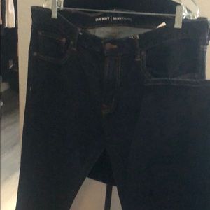Men’s dark wash, old navy skinny 40x32 never worn